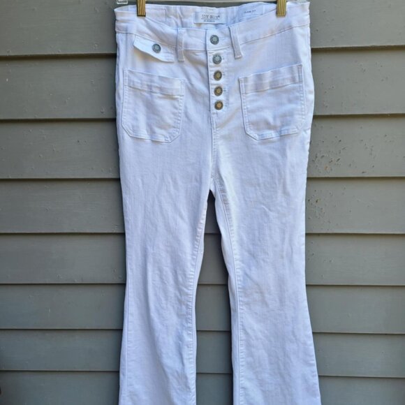 Judy Blue White Flair Fit Button Fly Jeans size 9/29 - Picture 3 of 13